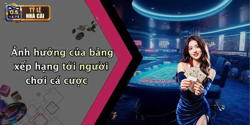 Ảnh hưởng của bảng xếp hạng tới người chơi cá cược