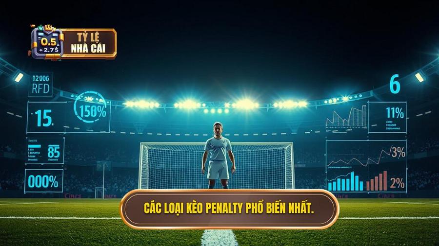 2. Các loại kèo penalty phổ biến nhất.