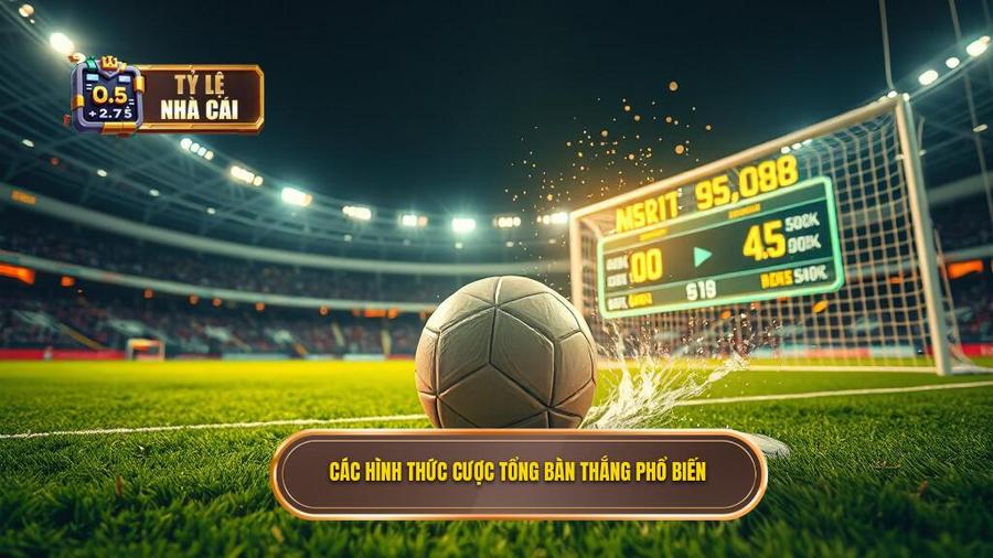 Các hình thức phổ biến của kèo cược tổng bàn thắng